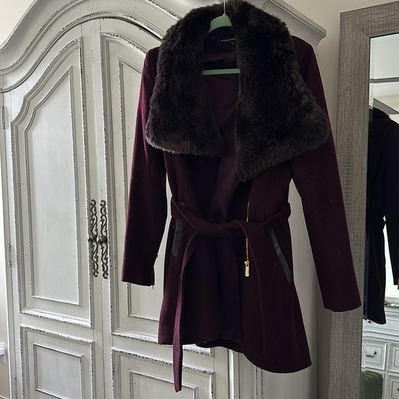 French Connection Fur Trim Jacket - Picture 3 of 8